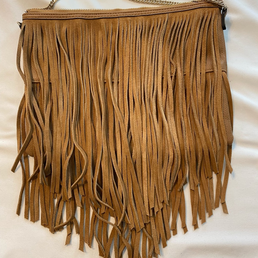 H&M brown tassel crossbody